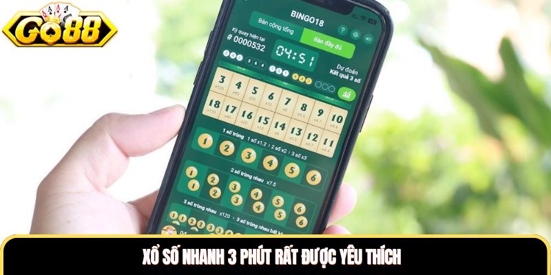 Xổ số nhanh 3 phút rất được yêu thích Xổ số nhanh 3 phút rất được yêu thích